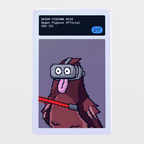 Minter Token - Degen Pigeons Official #217
