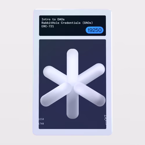 Minter Token - RabbitHole Credentials (DAOs) #19250