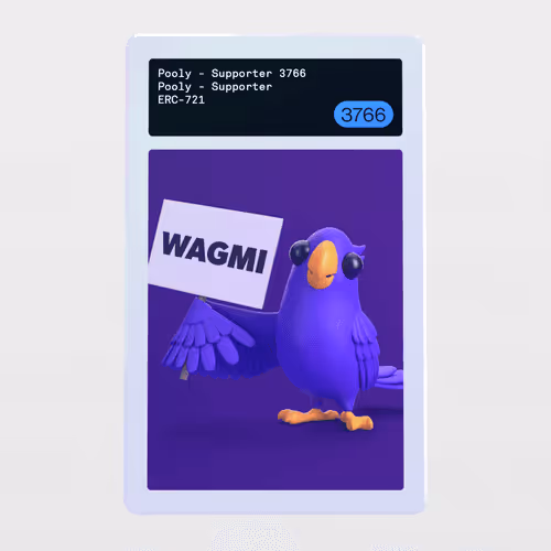 Minter Token - Pooly - Supporter #3766