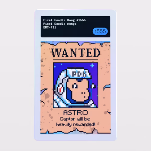 Minter Token - Pixel Doodle Kongz #1555