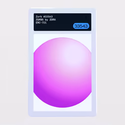 Minter Token - ZORBS by ZORA #33543