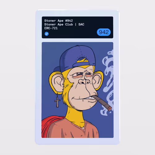 Minter Token - Stoner Ape Club | SAC #942