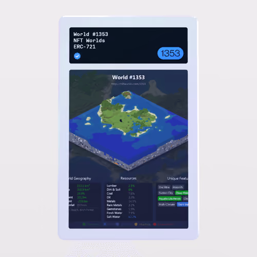 Minter Token - NFT Worlds #1353