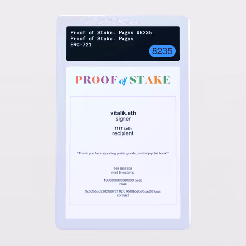 Minter Token - Proof of Stake: Pages #8235