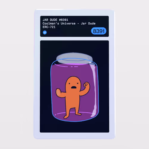 Minter Token - Coolman's Universe - Jar Dude #8391