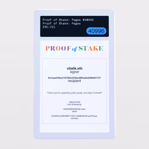 Minter Token - Proof of Stake: Pages #40996