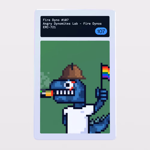 Minter Token - Angry Dynomites Lab - Fire Dynos #107