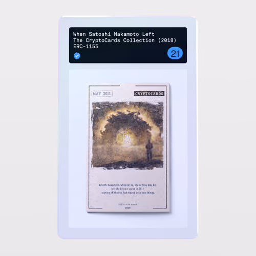 Minter Token - The CryptoCards Collection (2018) #21