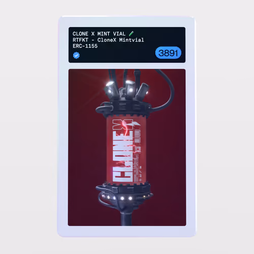 Minter Token - RTFKT - CloneX Mintvial #3891