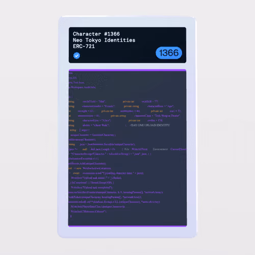 Minter Token - Neo Tokyo Identities #1366