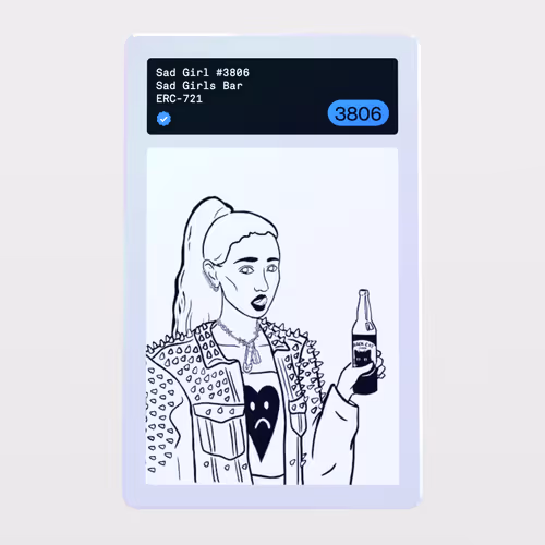 Minter Token - Sad Girls Bar #3806