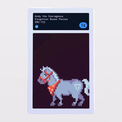 Minter Token - Forgotten Runes Ponies #74