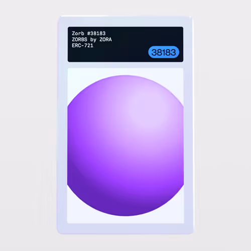 Minter Token - ZORBS by ZORA #38183