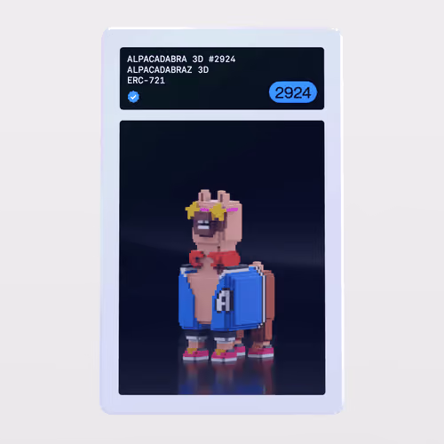 Minter Token - ALPACADABRAZ 3D #2924