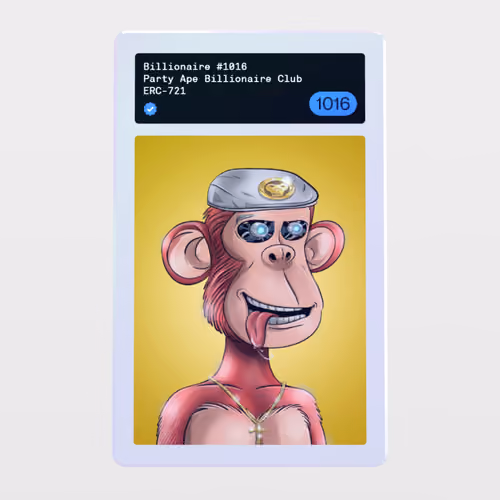 Minter Token - Party Ape Billionaire Club #1016