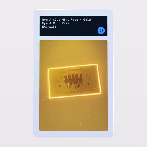 Minter Token - Gym A Club Pass #0