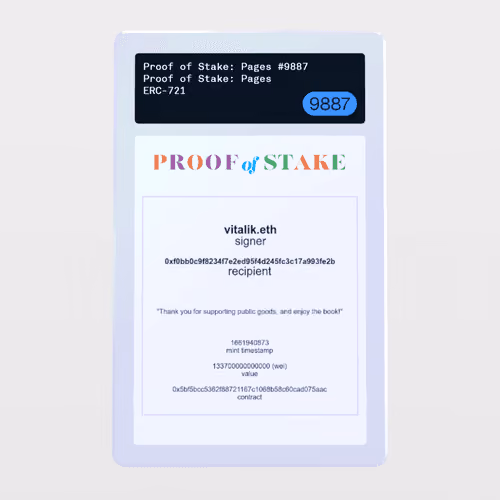 Minter Token - Proof of Stake: Pages #9887