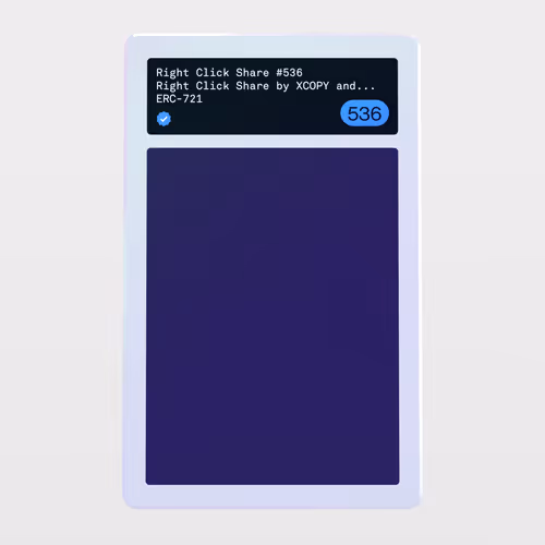 Minter Token - Right Click Share by XCOPY and Deca #536