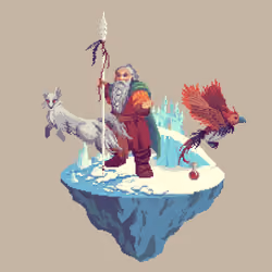 Silver Dwarf Kingdom Druid from The Castle + Potion