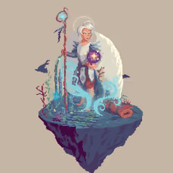 Sterling Celestial Timewarp Wizard from The Temple + Bedroll