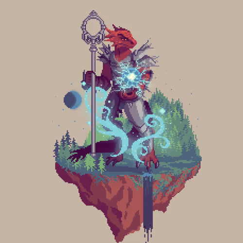 Forge Half-Dragon Kinetic Sorcerer from The Forest