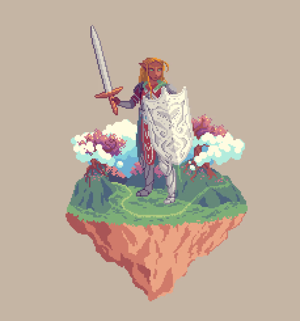 Dawn Elf Pearlshield Paladin from The Glade