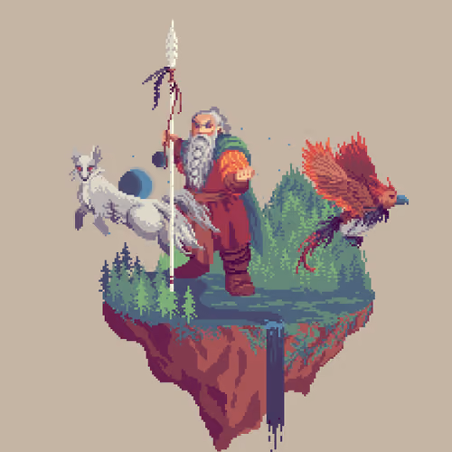 Silver Dwarf Kingdom Druid from The Forest