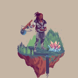 Valiant Human Dungeoneer Rogue from The Forest + Crystal