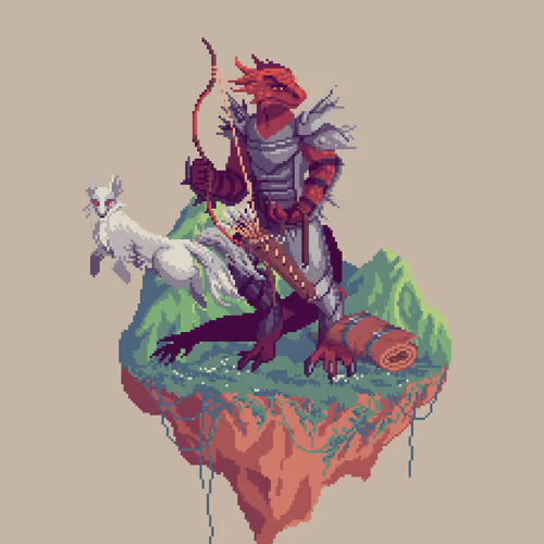 Forge Half-Dragon Hunt Ranger from The Mountains + Bedroll