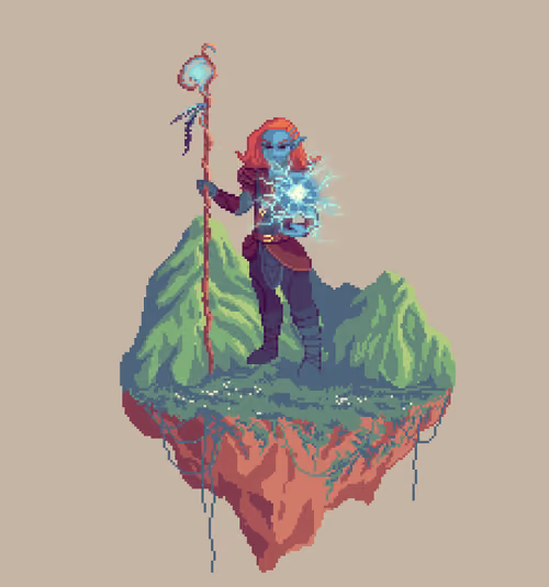 Dusk Half-Elf Lunomancy Oracle Wizard from The Mountains