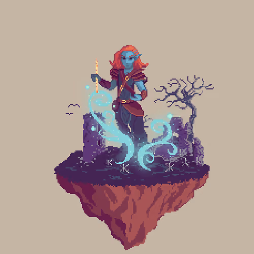 Dusk Half-Elf Windcharm Bard from The Ruins + Caltrops
