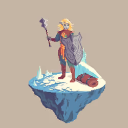Goldleaf Elf Restoration Cleric from The Castle + Bedroll