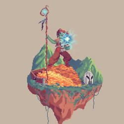 Greenback Gnome Lunomancy Oracle Wizard from The Mountains + Helm