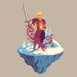 Sanddune Human Bloodmage Warlock from The Castle