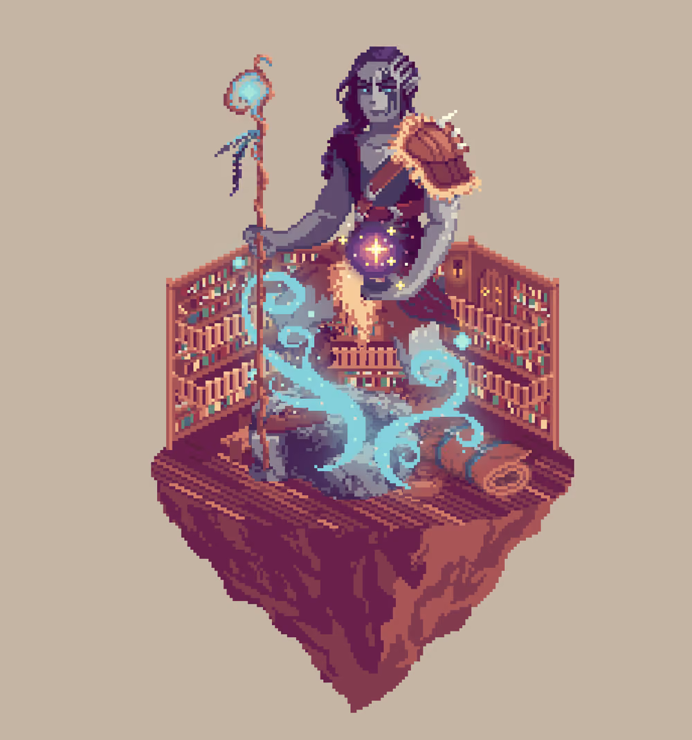 Stoneink Giant Timewarp Wizard from The Library + Bedroll