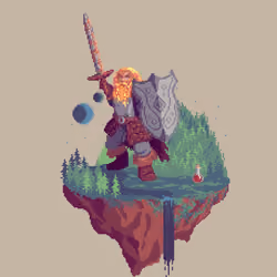 Gold Dwarf Gladiator Fighter from The Forest + Potion