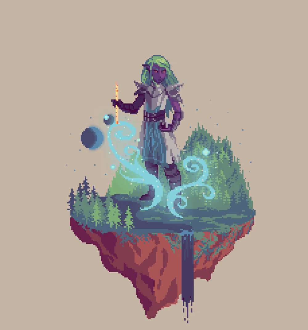 Dusk Elf Windcharm Bard from The Forest