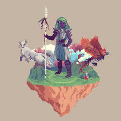Dusk Elf Kingdom Druid from The Glade + Potion