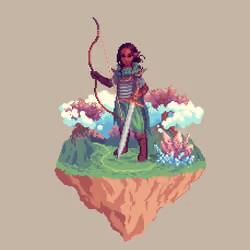 Sanddune Half-Elf Witching Ranger from The Glade + Crystal
