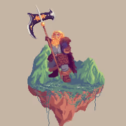 Gold Dwarf Beastcleave Barbarian from The Mountains