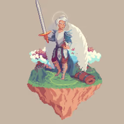 Sterling Celestial Battlestance Fighter from The Glade + Bedroll
