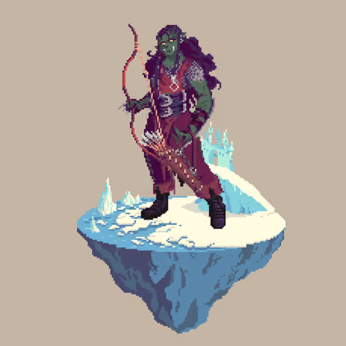 Tusktooth Half-Orc Marksman Ranger from The Castle