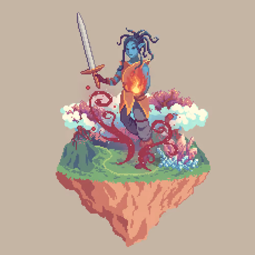 Oceanic Elemental Bloodmage Warlock from The Glade + Crystal