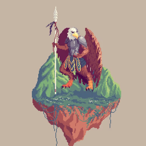 Eaglefolk Shaman Barbarian from The Mountains
