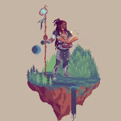 Valiant Human Ledgerscript Wizard from The Forest