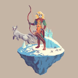 Goldleaf Elf Hunt Ranger from The Castle + Caltrops