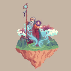Silver Dwarf Timewarp Wizard from The Glade
