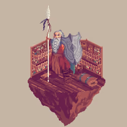 Silver Dwarf Lineholder Fighter from The Library + Bedroll