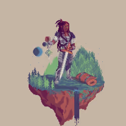 Valiant Human Sanctuary Cleric from The Forest + Bedroll
