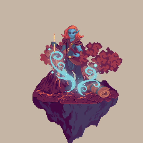Dusk Half-Elf Windcharm Bard from The Wasteland + Bedroll